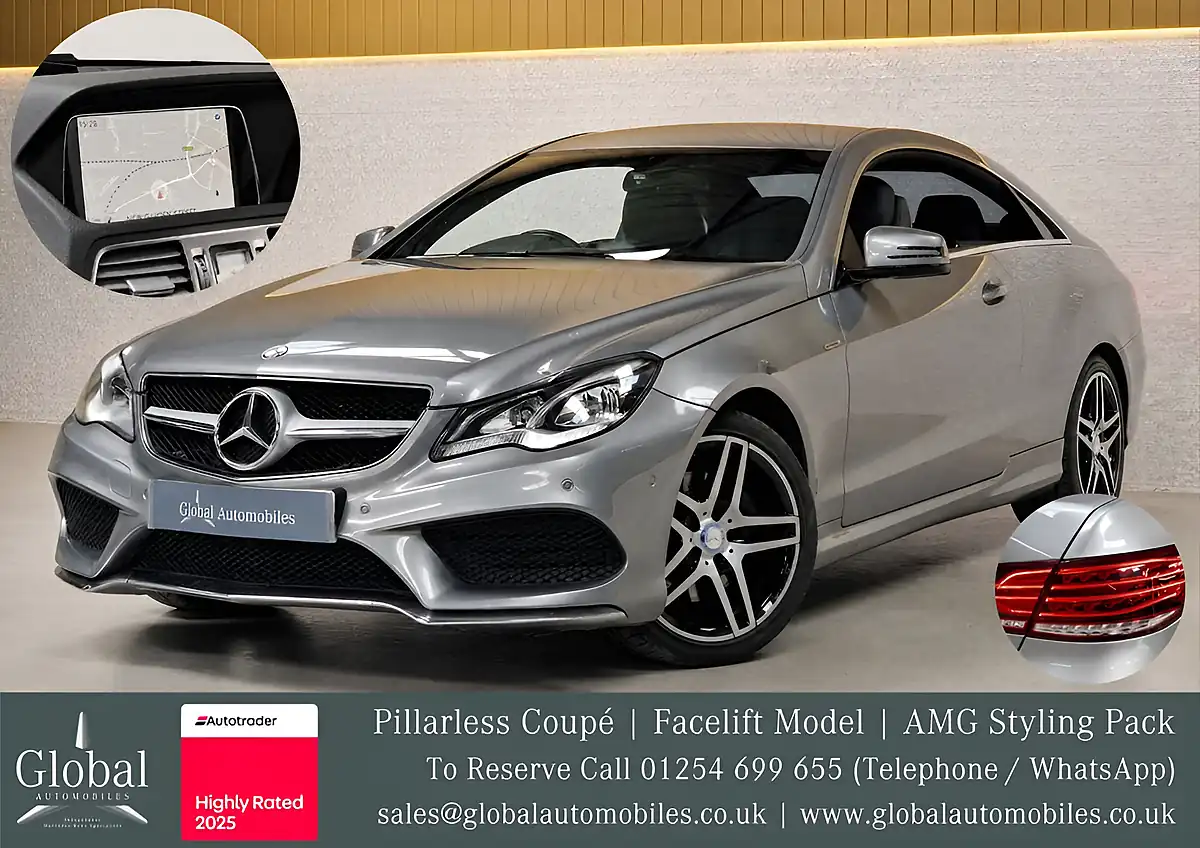 Used 2014 Mercedes-Benz E-Class AMG Sport Palladium Silver Metallic - Front View