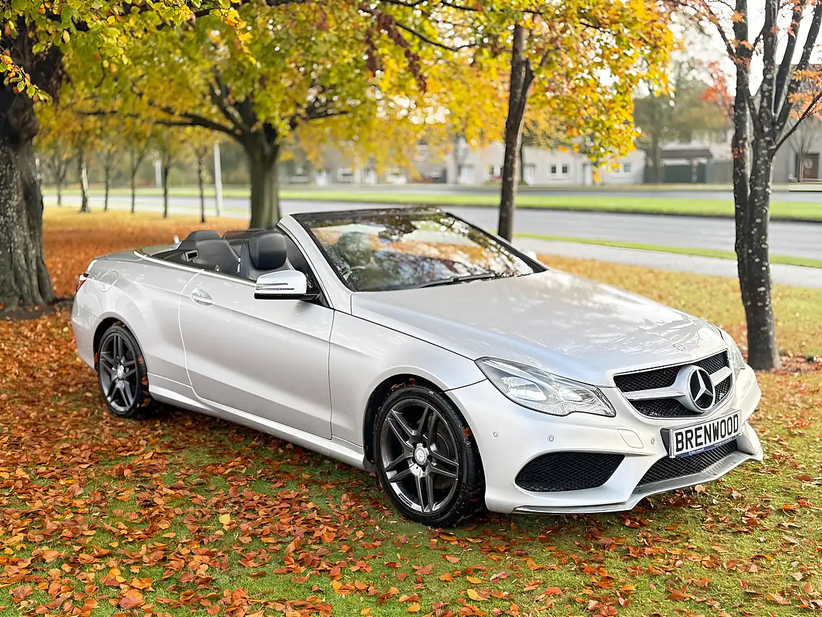 Used 2014 Mercedes-Benz E Class AMG Sport Silver - Front View