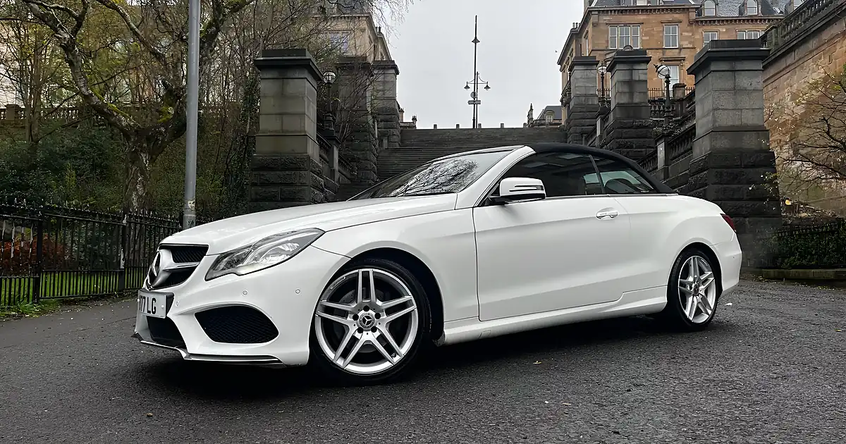 Used 2014 Mercedes-Benz E Class AMG Sport White - Front View
