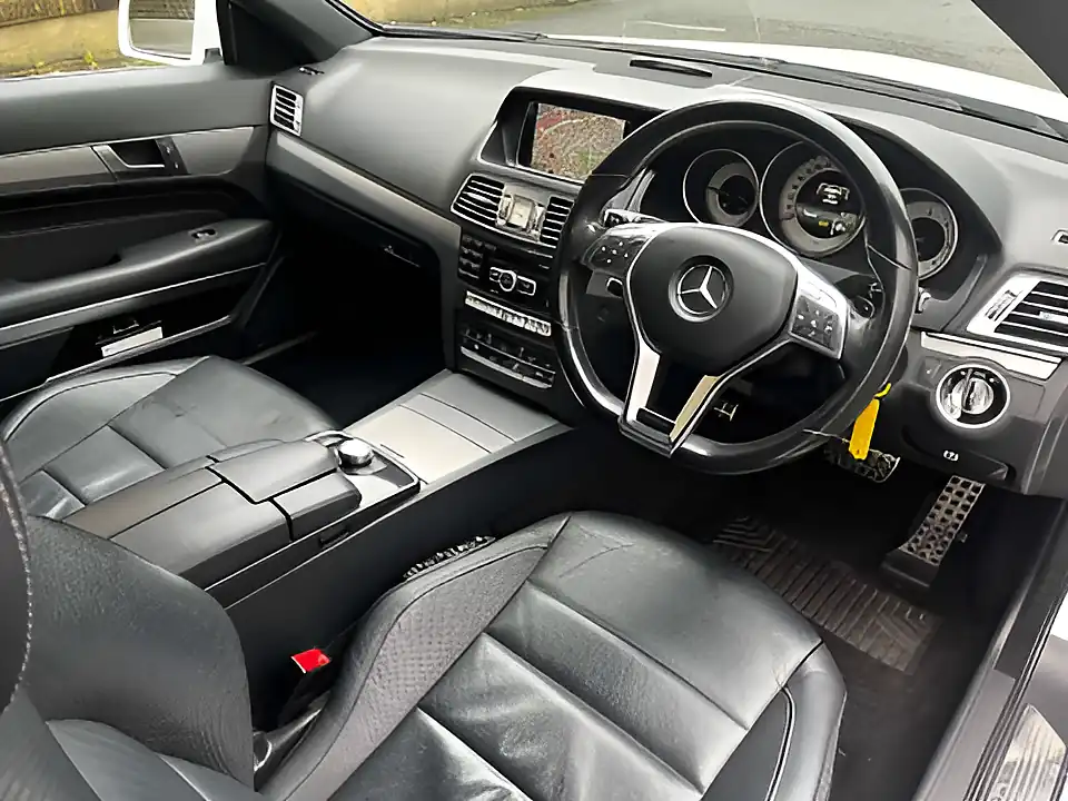 Used 2014 Mercedes-Benz E Class AMG Sport White - Interior and Exterior details 13