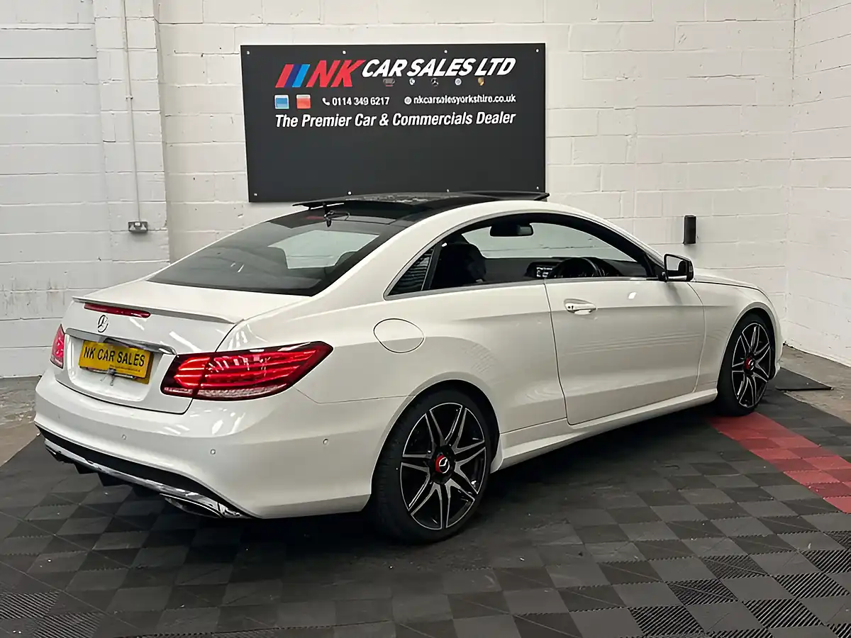 Used 2014 Mercedes-Benz E Class AMG Sport White - Interior and Exterior details 4