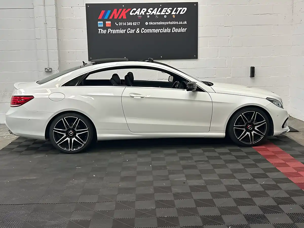 Used 2014 Mercedes-Benz E Class AMG Sport White - Interior and Exterior details 5