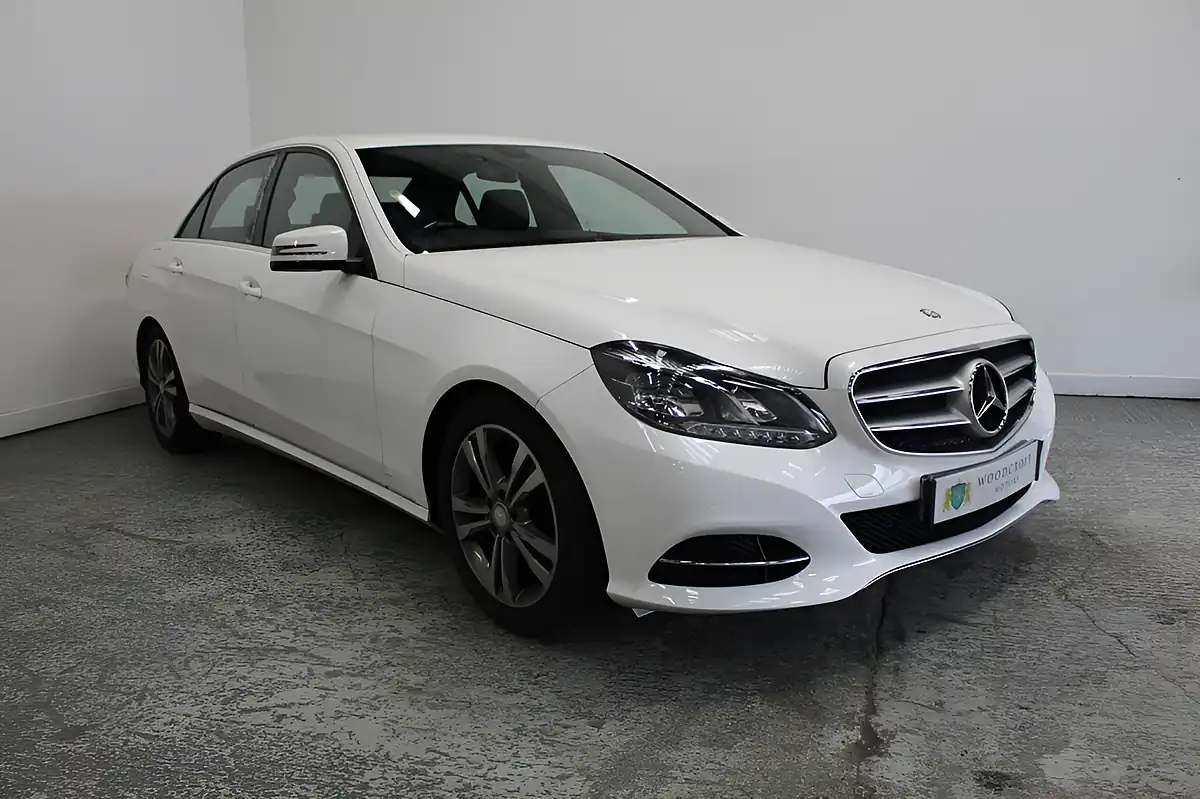 Used 2014 Mercedes-Benz E Class Se White - Front View