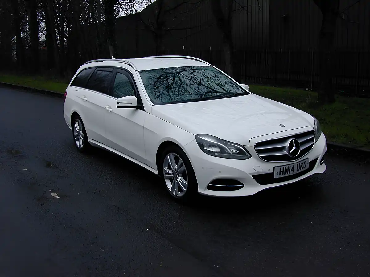Used 2014 Mercedes-Benz E Class Se White - Front View