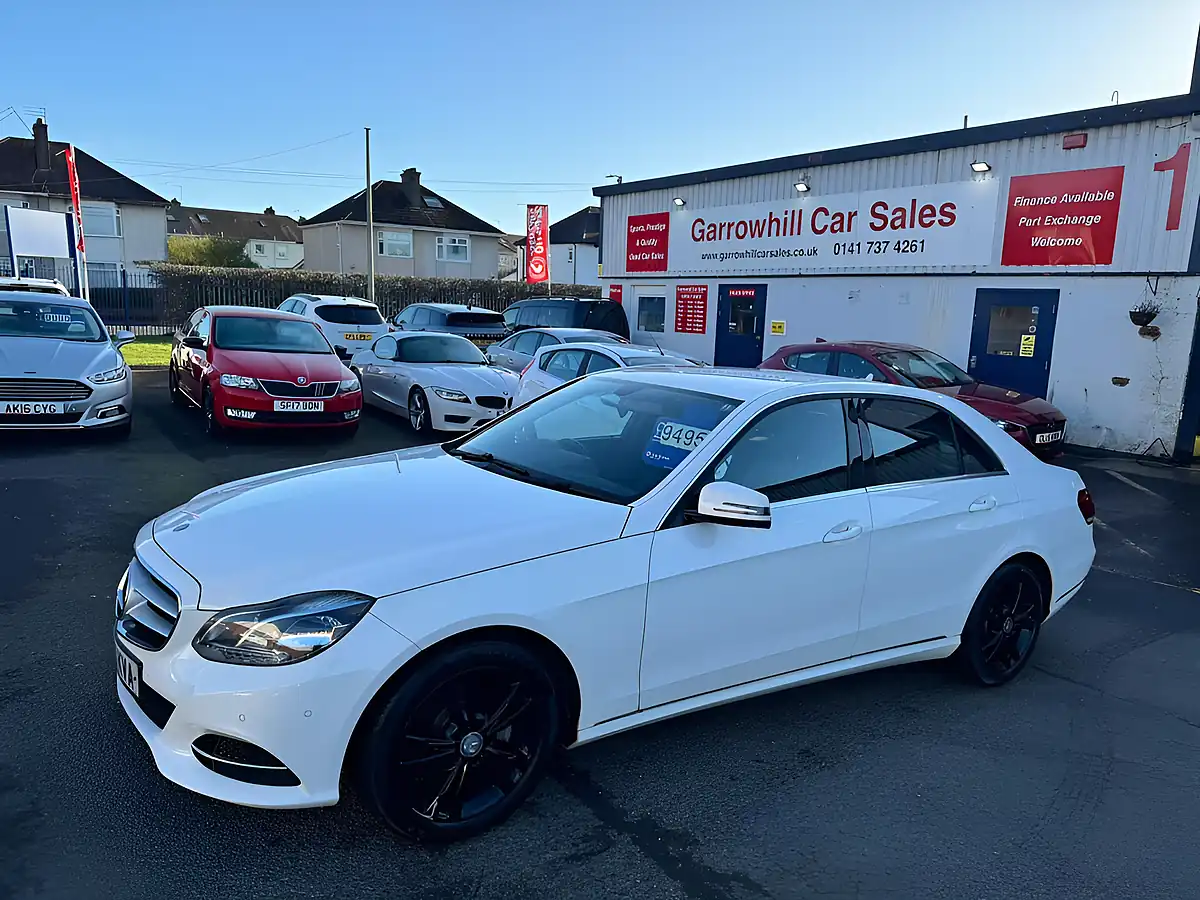 Used 2014 Mercedes-Benz E Class Se White - Front View