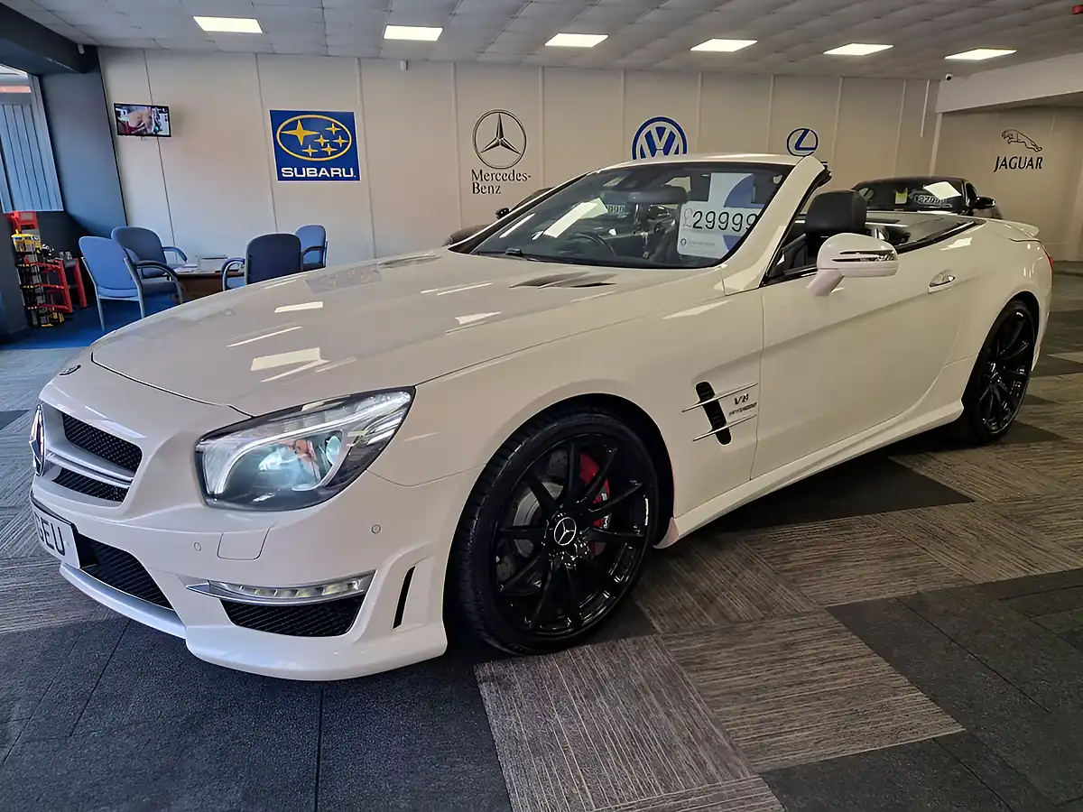 Used 2014 Mercedes-Benz Sl SL63 AMG White - Interior and Exterior details 2