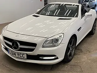 Used 2014 Mercedes-Benz Slk Convertible White - Interior and Exterior details 2