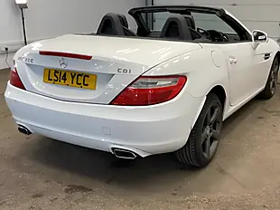 Used 2014 Mercedes-Benz Slk Convertible White - Interior and Exterior details 4
