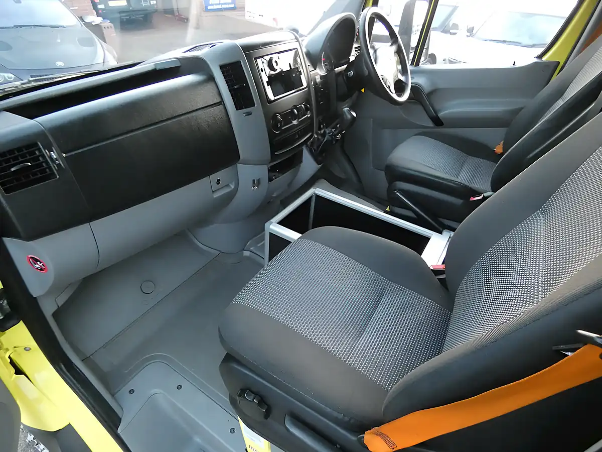 Used 2014 Mercedes-Benz Sprinter 519 Yellow - Interior and Exterior details 2