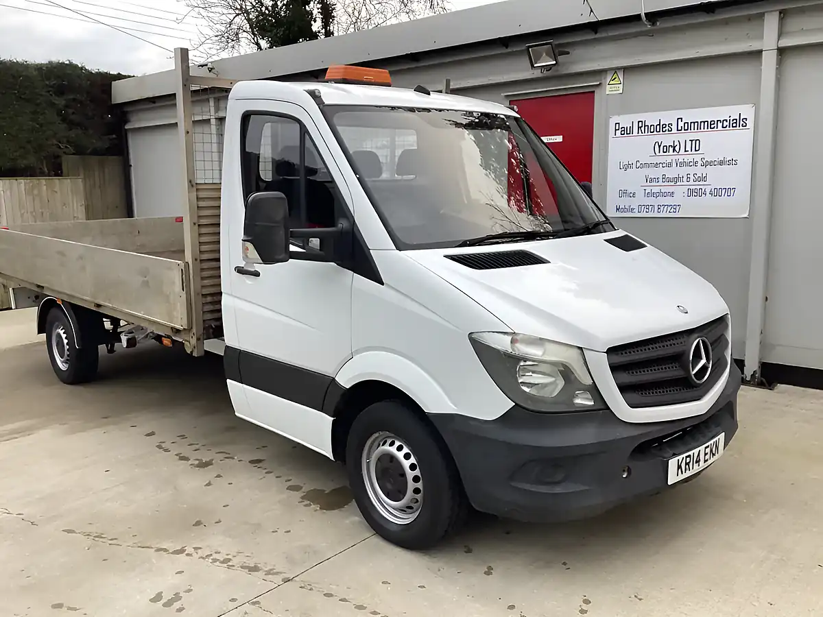 Used 2014 Mercedes-Benz Sprinter Lwb Drop-Side White - Interior and Exterior details 2