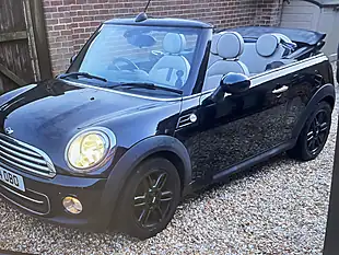 Used 2014 MINI Convertible Cooper (chili Pack) Midnight Black Metallic - Interior and Exterior details 2
