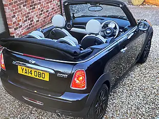 Used 2014 MINI Convertible Cooper (chili Pack) Midnight Black Metallic - Interior and Exterior details 3