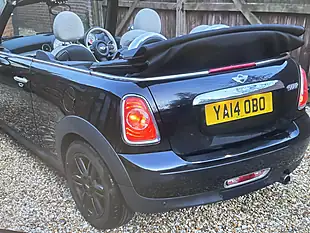 Used 2014 MINI Convertible Cooper (chili Pack) Midnight Black Metallic - Interior and Exterior details 4