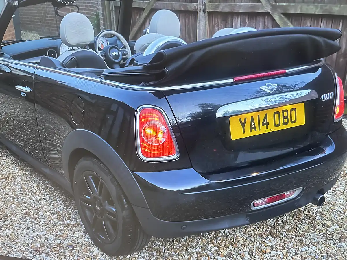 Used 2014 MINI Convertible Cooper (chili Pack) Midnight Black Metallic - Interior and Exterior details 4