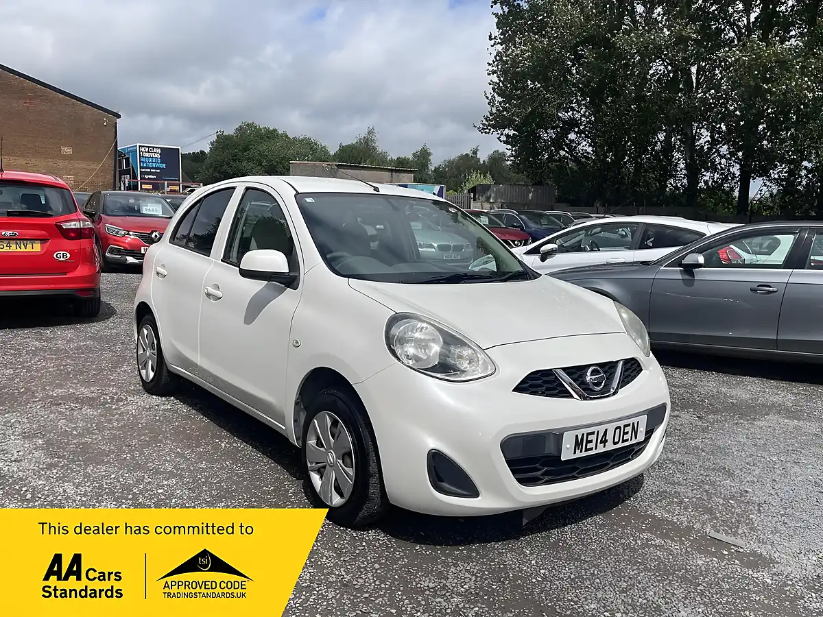 Used 2014 Nissan Micra Acenta White - Front View