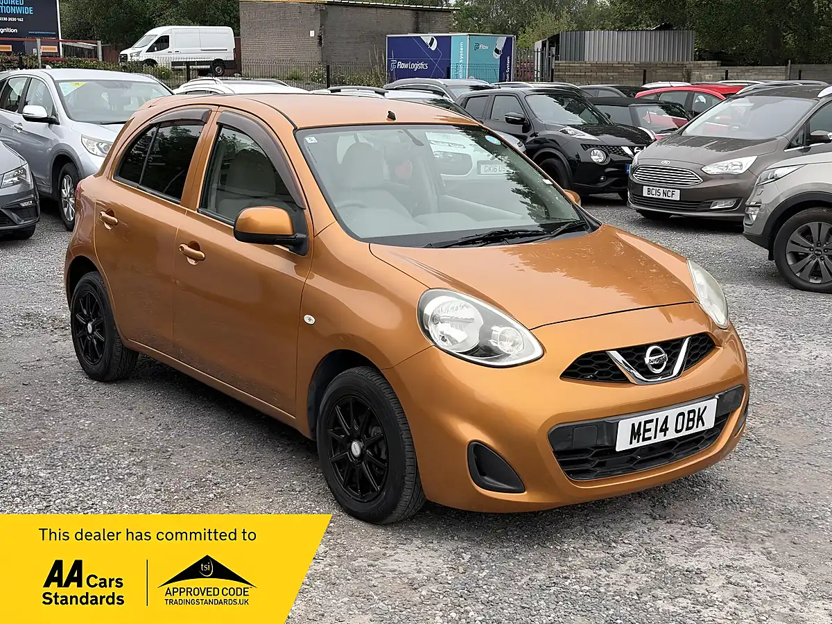 Used 2014 Nissan Micra Visia Orange - Front View