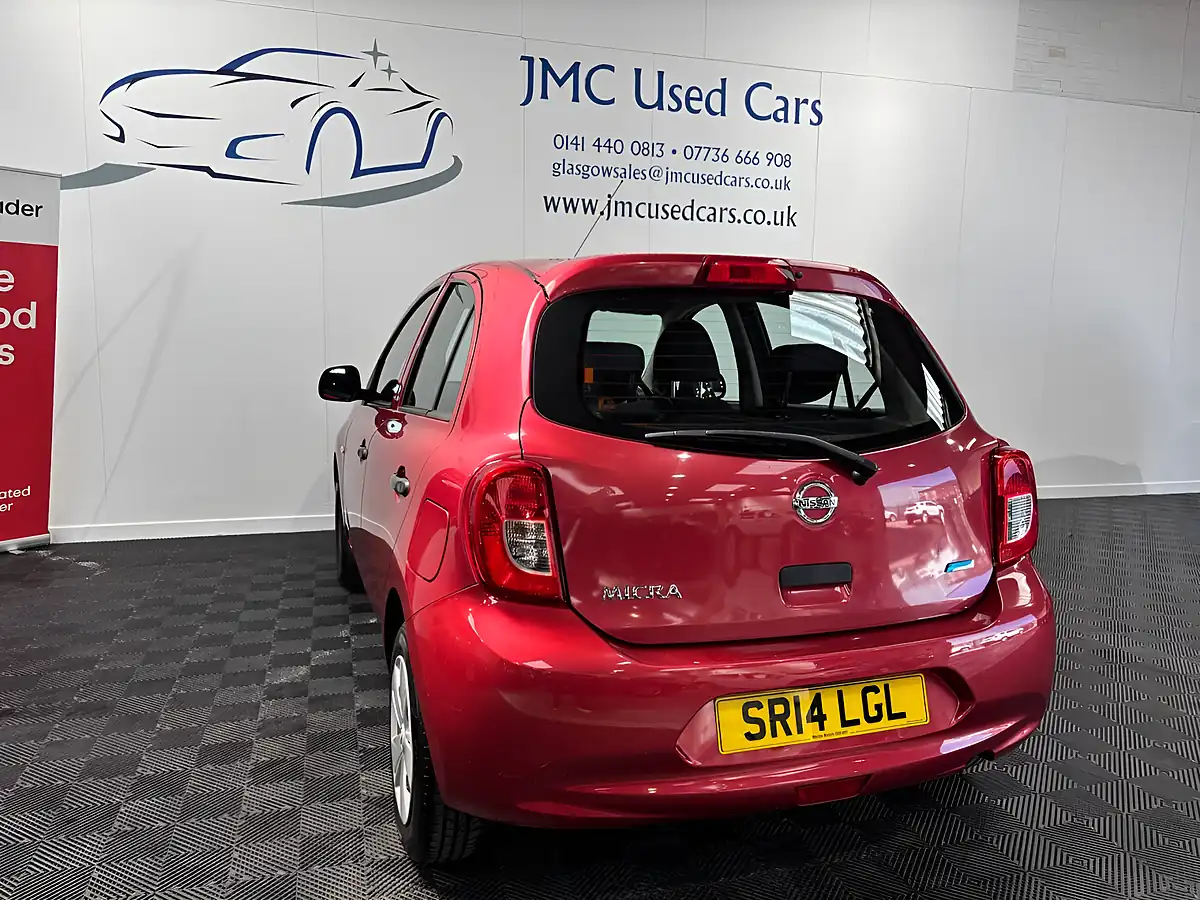 Used 2014 Nissan Micra Visia Shiraz Red - Interior and Exterior details 8