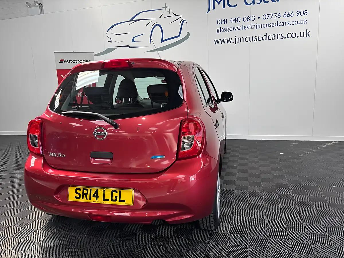 Used 2014 Nissan Micra Visia Shiraz Red - Interior and Exterior details 9