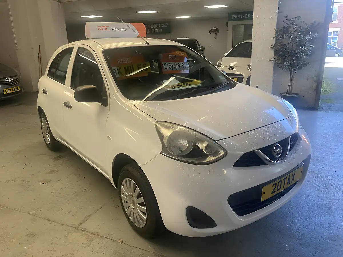 Used 2014 Nissan Micra Visia White - Front View