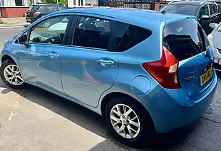 Used 2014 Nissan Note Premium Acenta Aqua Blue Metallic - Interior and Exterior details 4