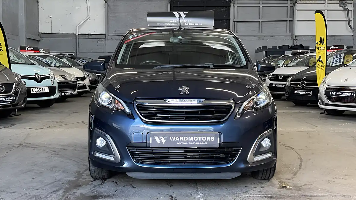 Used 2014 Peugeot 108 Allure Blue Blue - Interior and Exterior details 3