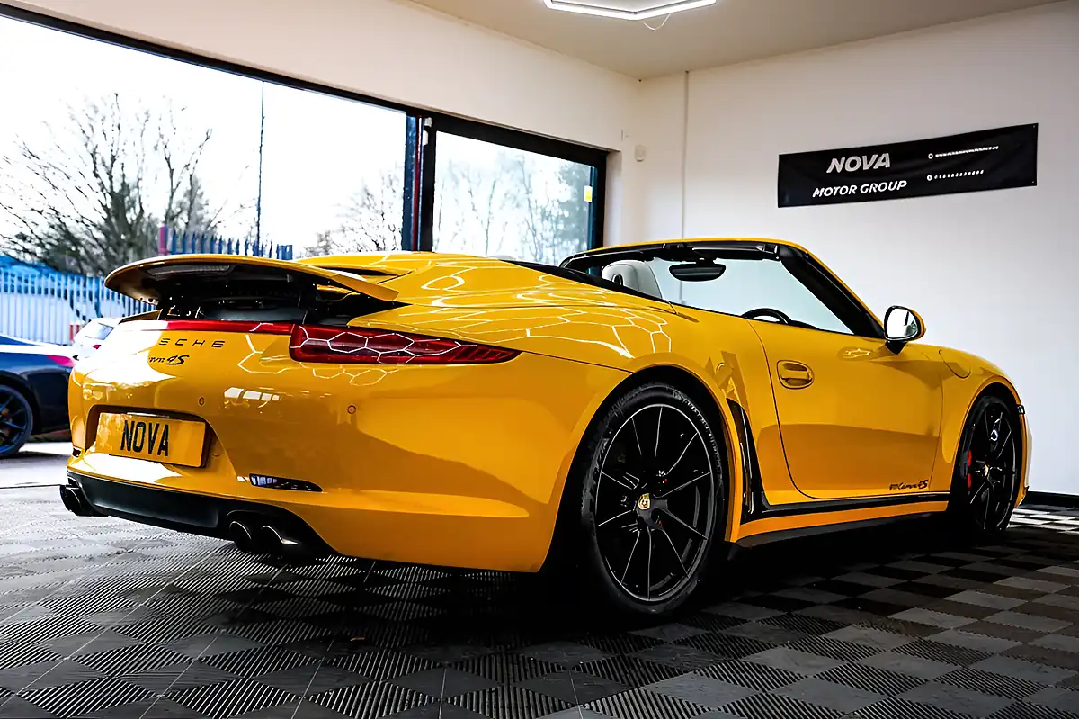 Used 2014 Porsche 911 Carrera 4S Convertible Yellow - Interior and Exterior details 10