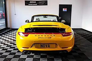 Used 2014 Porsche 911 Carrera 4S Convertible Yellow - Interior and Exterior details 11