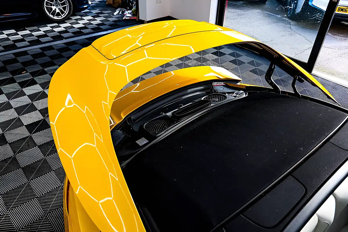 Used 2014 Porsche 911 Carrera 4S Convertible Yellow - Interior and Exterior details 16