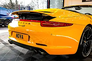Used 2014 Porsche 911 Carrera 4S Convertible Yellow - Interior and Exterior details 19