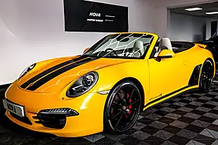 Used 2014 Porsche 911 Carrera 4S Convertible Yellow - Interior and Exterior details 7