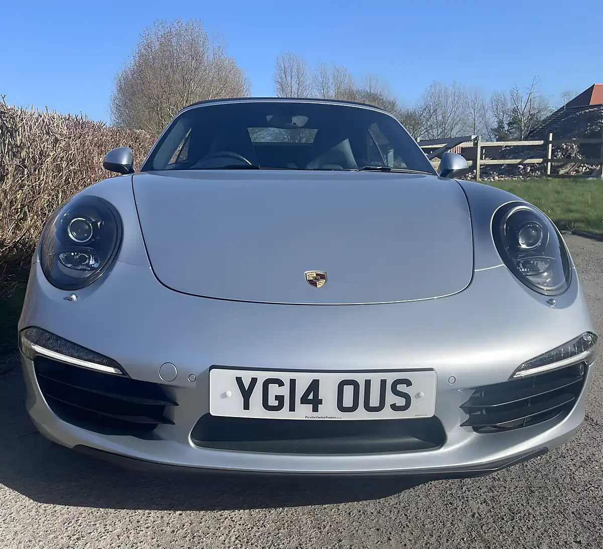 Used 2014 Porsche 911 Carrera S Cabriolet Rhodium Silver - Front View