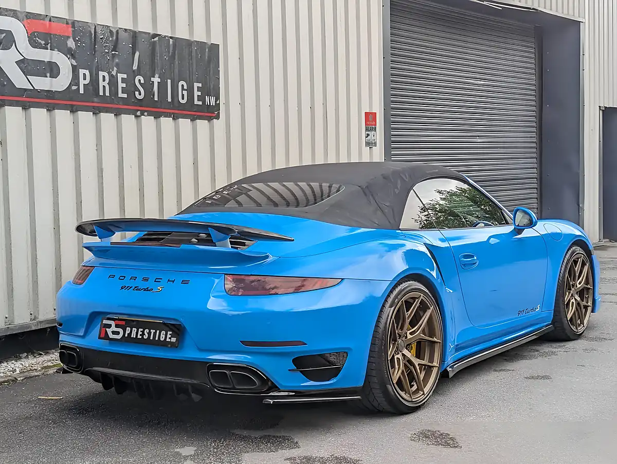 Used 2014 Porsche 911 Turbo S Blue - Interior and Exterior details 2
