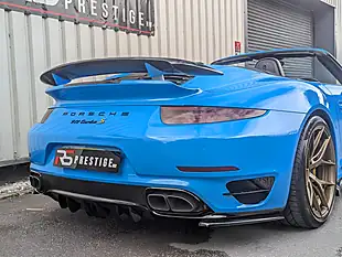 Used 2014 Porsche 911 Turbo S Blue - Interior and Exterior details 8