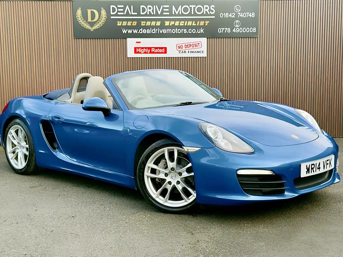 Used 2014 Porsche Boxster 981 Blue - Front View