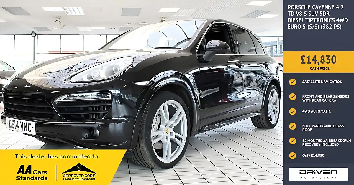 Used 2014 Porsche Cayenne S Black - Front View