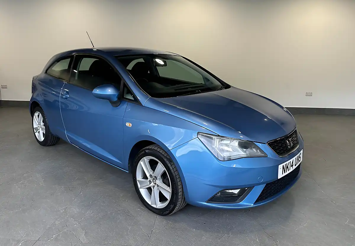 Used 2014 SEAT Ibiza Toca Sport Coupe Blue - Front View