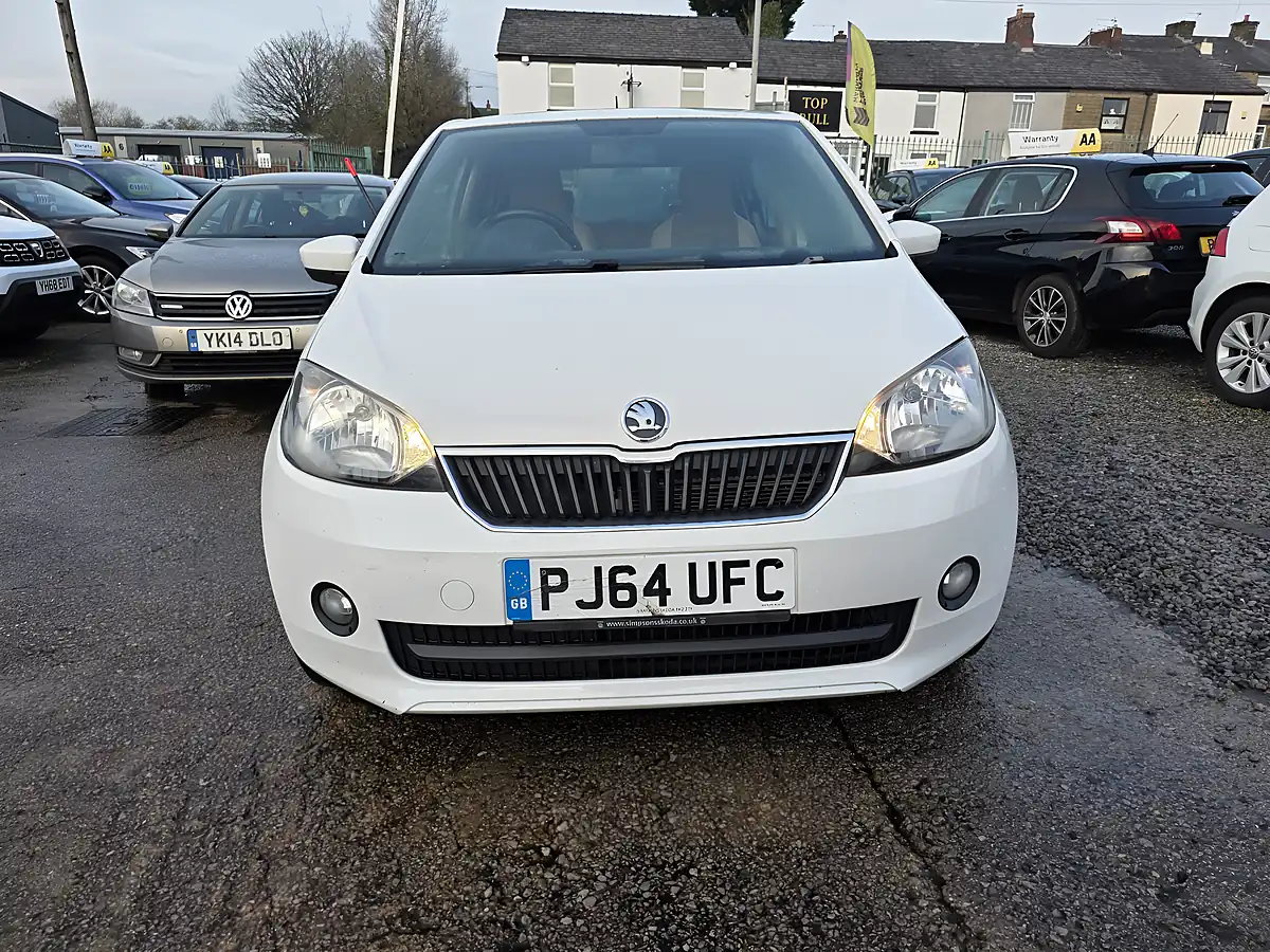 Used 2014 Skoda Citigo Elegance White - Front View