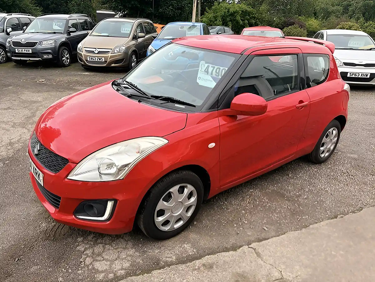 Used 2014 Suzuki Swift SZ2 Red, Silver - Front View