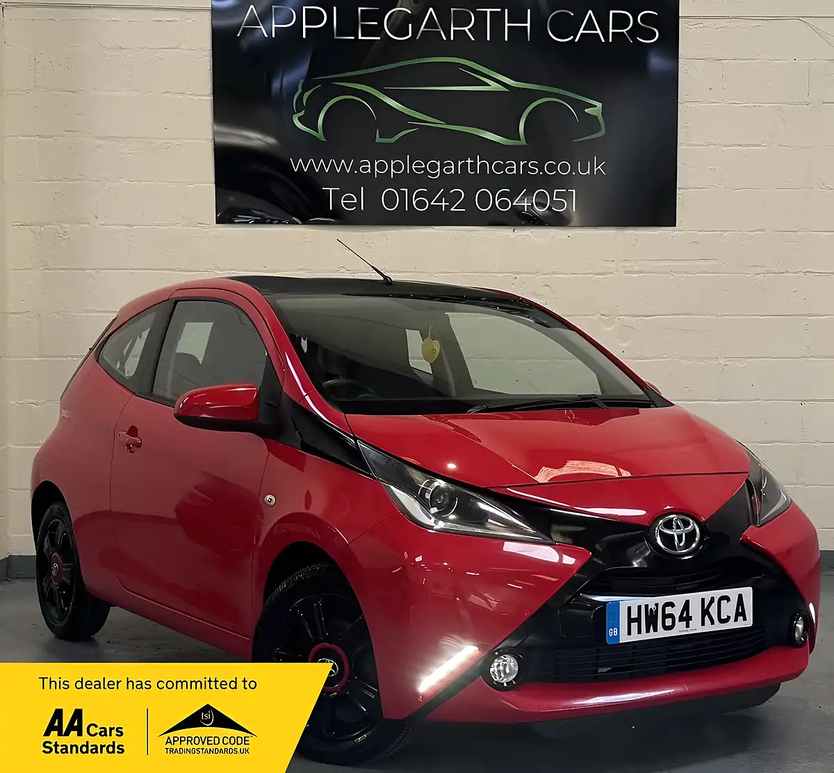 Used 2014 Toyota Aygo X-Pression Red - Front View