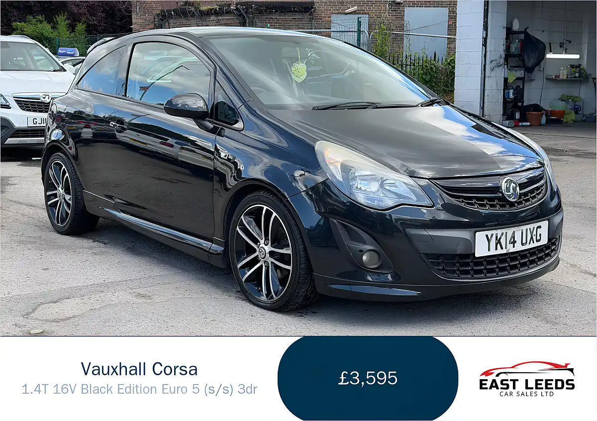 Used 2014 Vauxhall Corsa Black Edition Black - Front View
