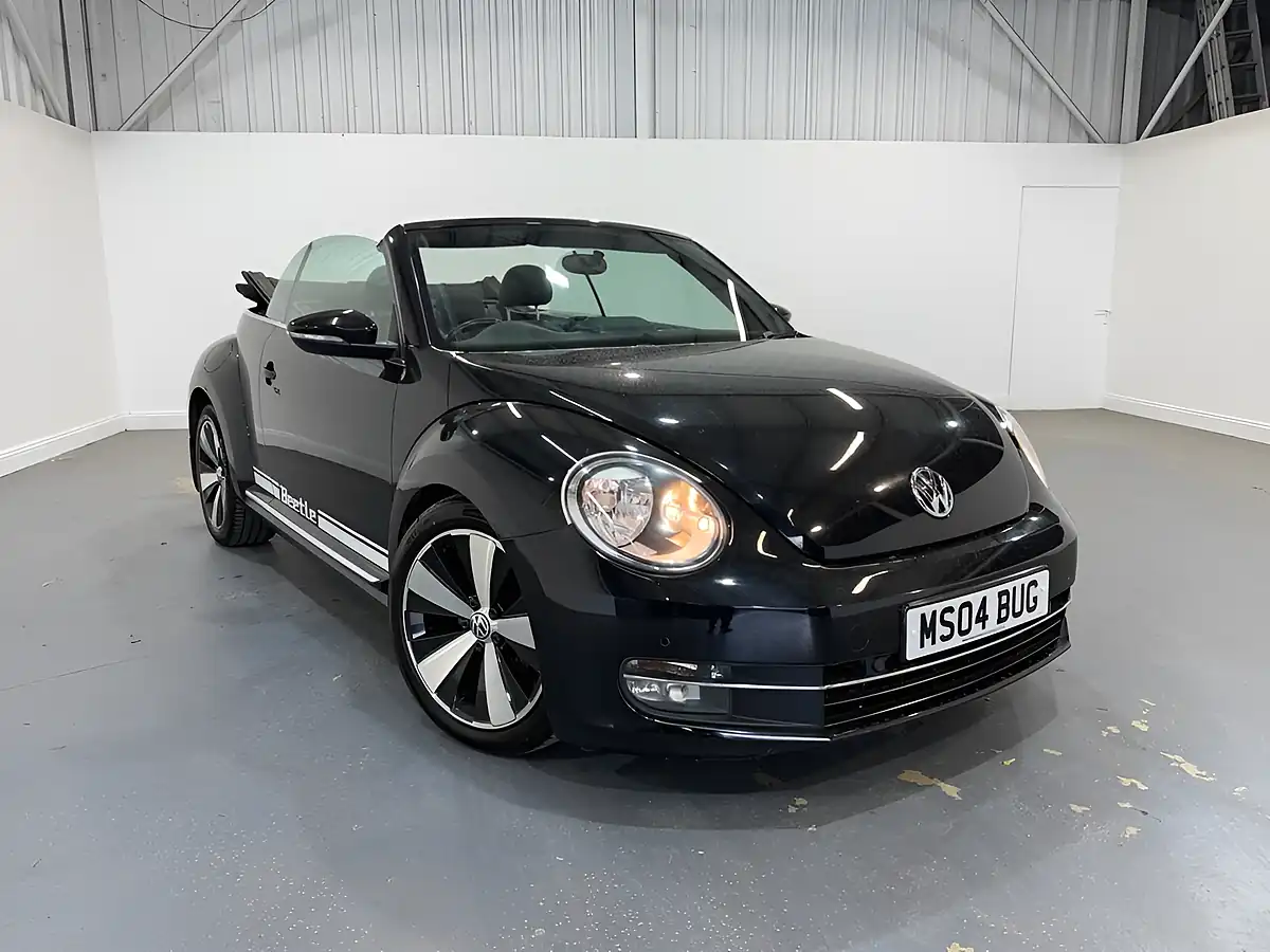 Used 2014 Volkswagen Beetle Sport Cabriolet Black - Front View
