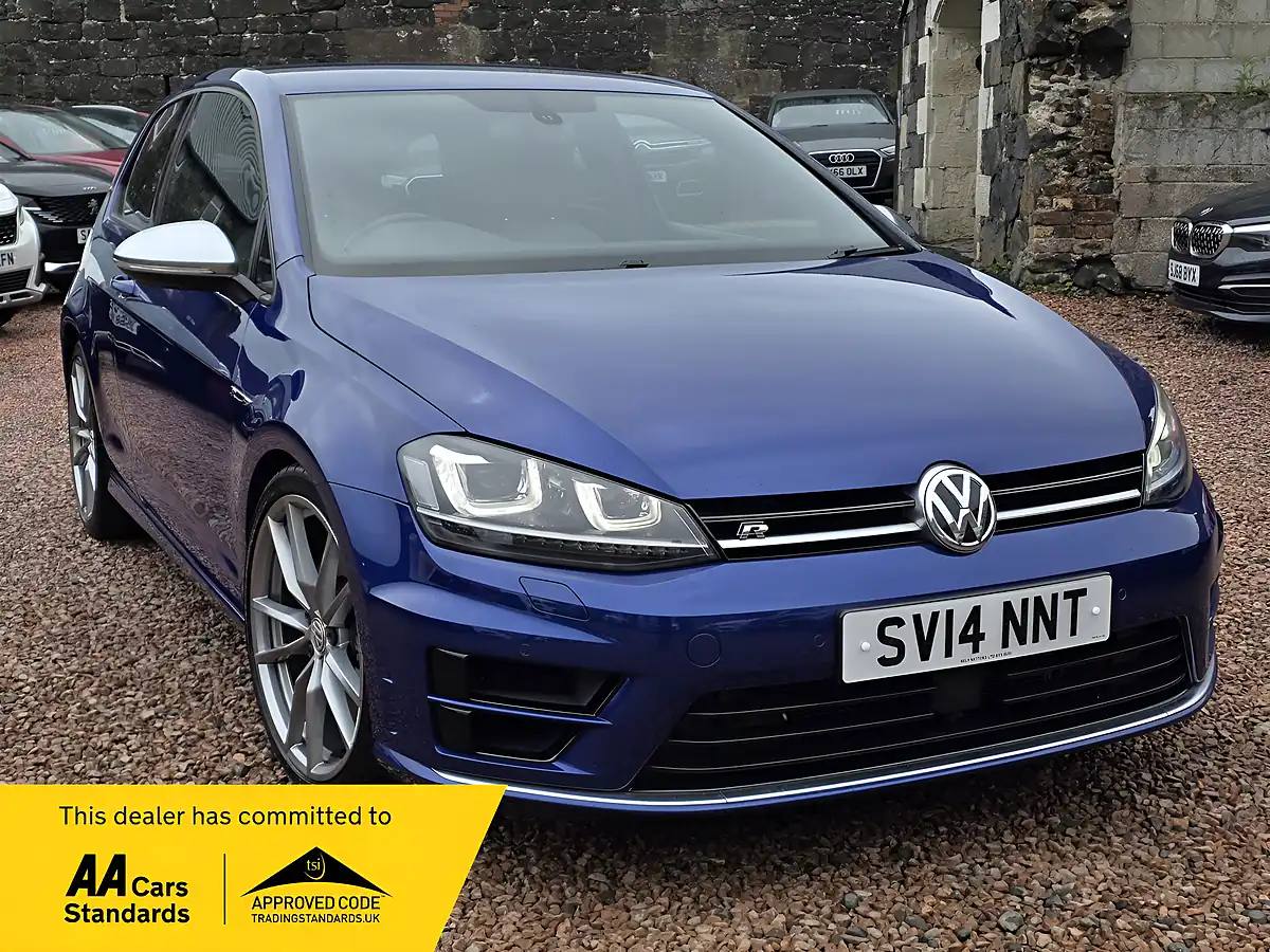 Used 2014 Volkswagen Golf R Lapiz Blue Metallic - Front View
