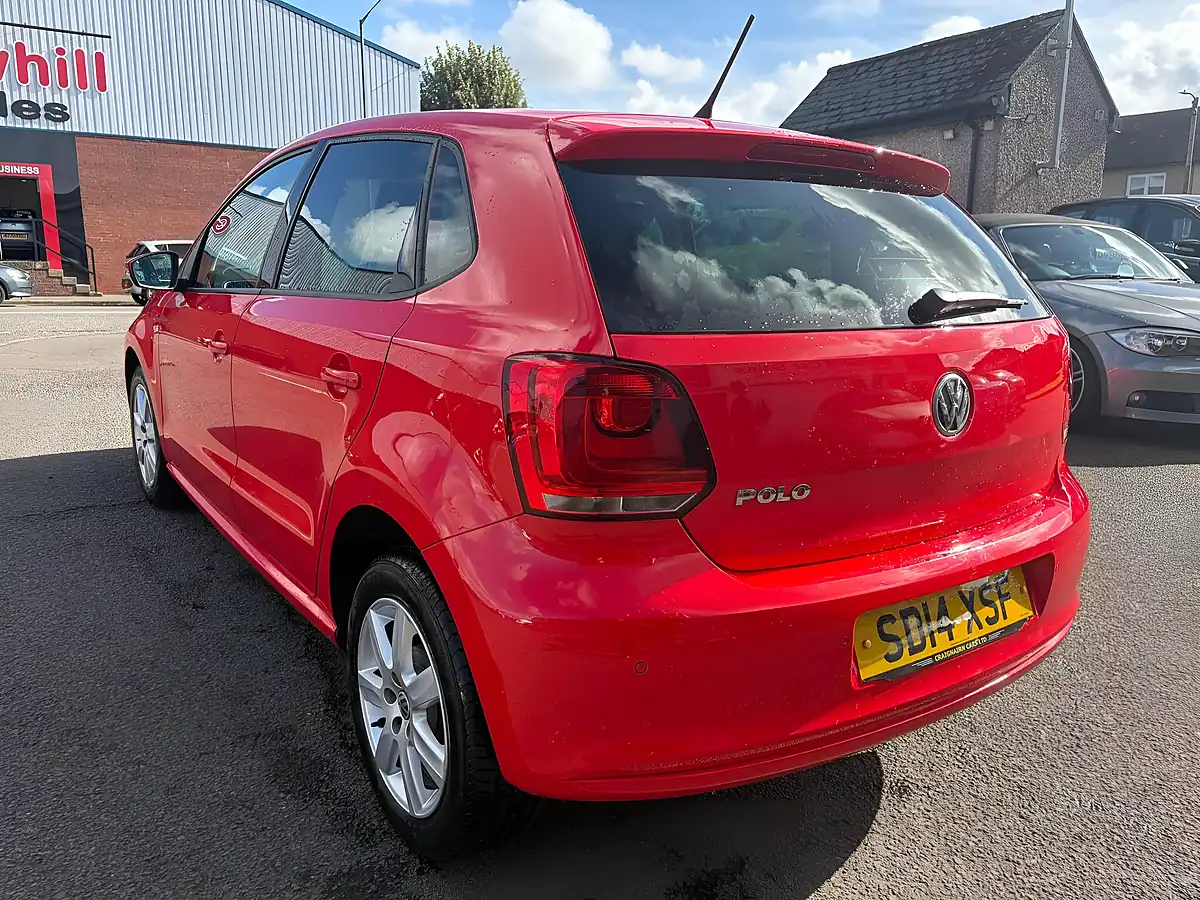 Used 2014 Volkswagen Polo Match Edition Red - Interior and Exterior details 6
