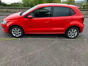 Used 2014 Volkswagen Polo Match Edition Red - Interior and Exterior details 6