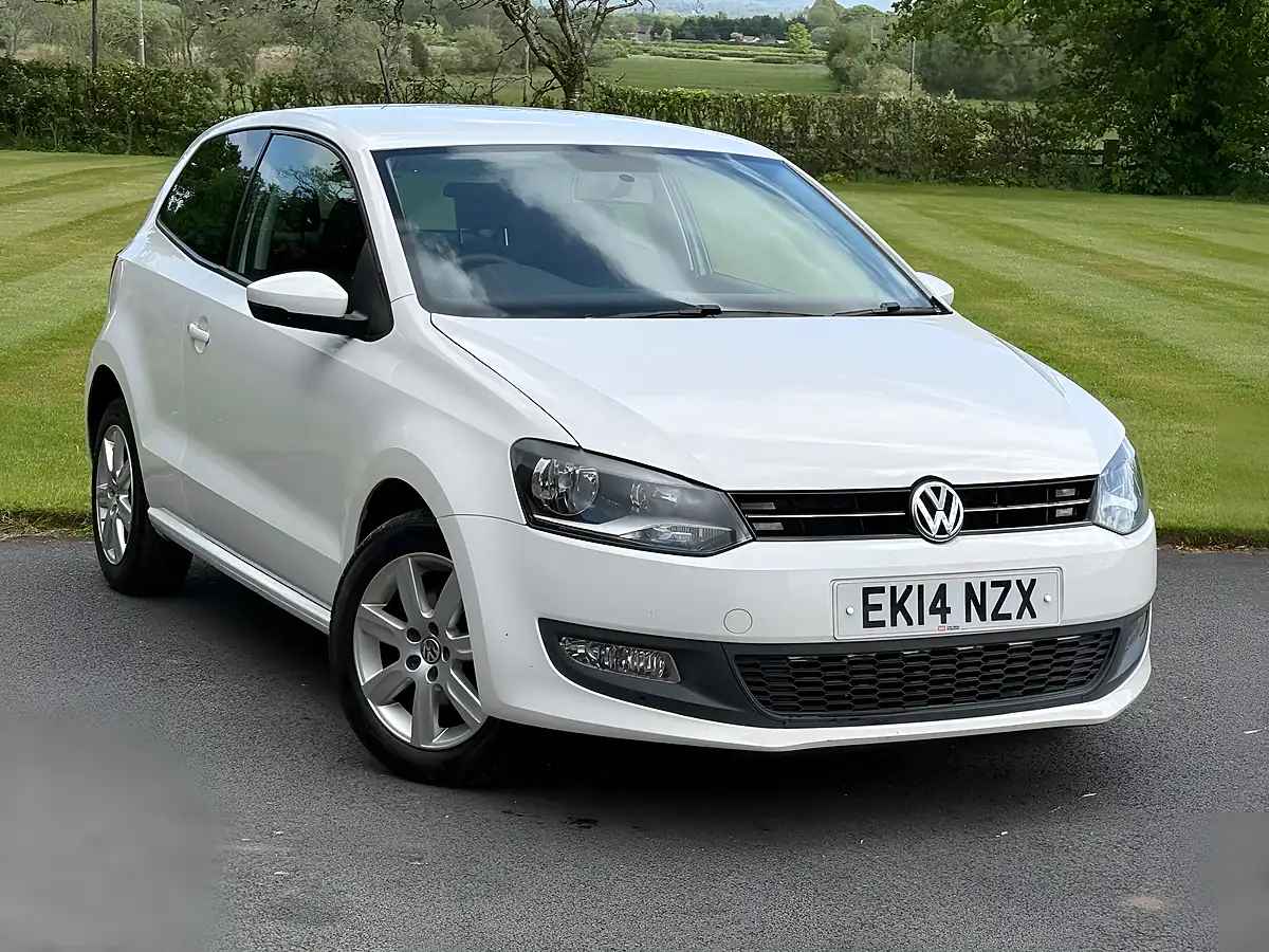 Used 2014 Volkswagen Polo Match Edition White - Front View