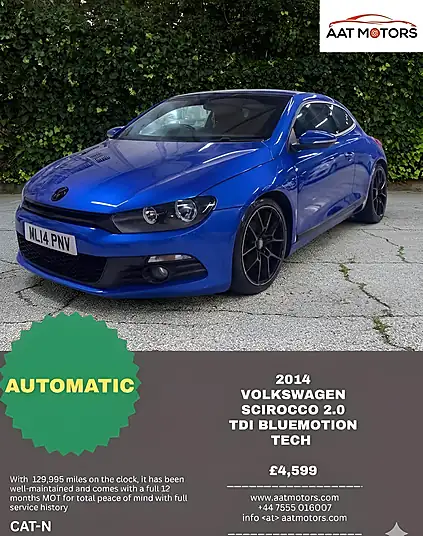 2014 Volkswagen Scirocco 2.0 TDI BlueMotion