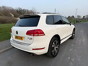 Used 2014 Volkswagen Touareg R-Line White - Interior and Exterior details 2