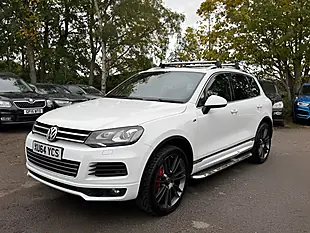 Used 2014 Volkswagen Touareg R-Line White - Interior and Exterior details 6