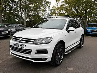 Used 2014 Volkswagen Touareg R-Line White - Interior and Exterior details 9