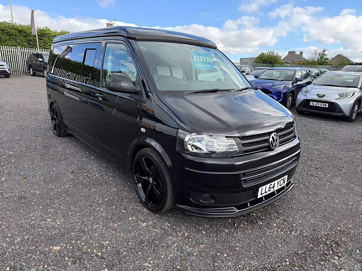 Used 2014 Volkswagen Transporter T30 Campervan Black - Front View